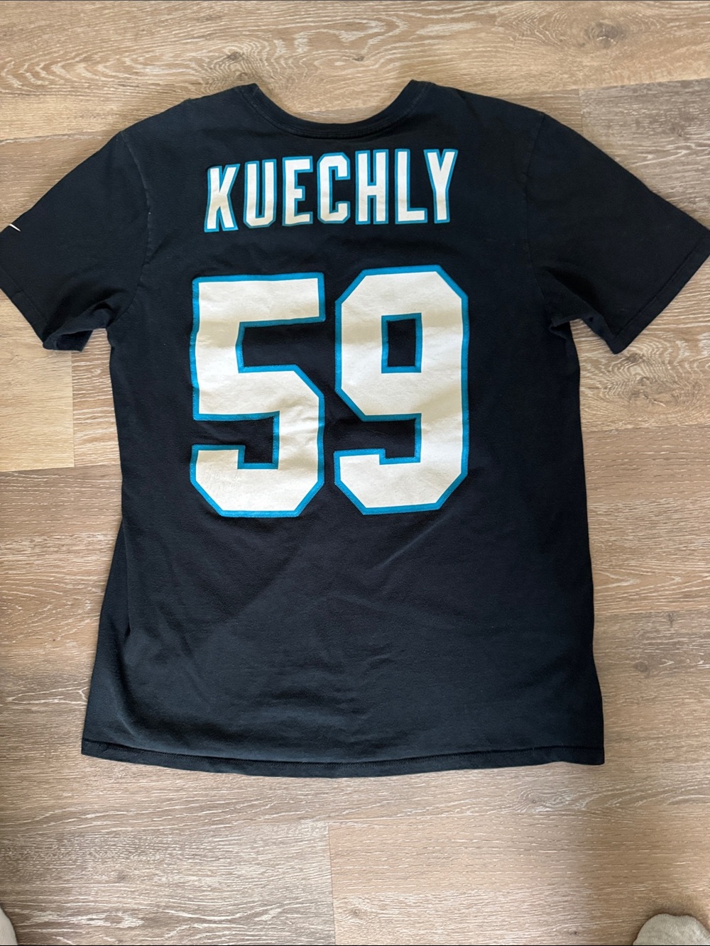 Nike Black Carolina Panthers #59 Short Sleeve Tee Luke Kuechly Catolina Panthers - Picture 3 of 3